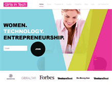 Tablet Screenshot of girlsintech.org